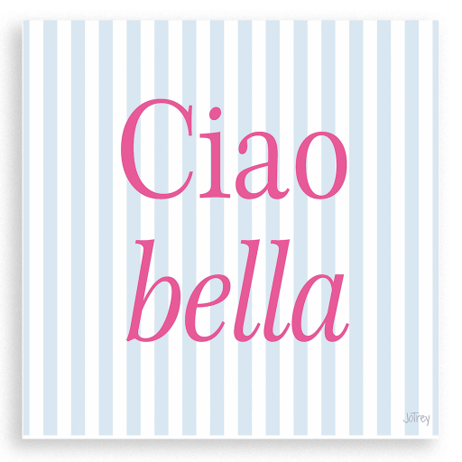 Ciao bella (auf blau)