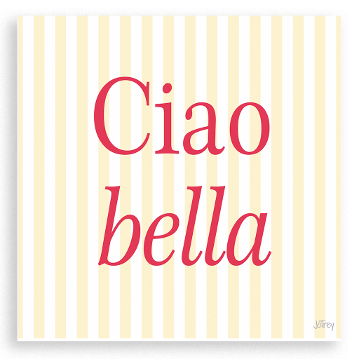 Ciao bella (auf gelb)
