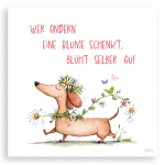 Wer andern eine Blume schenkt, blüht selber auf