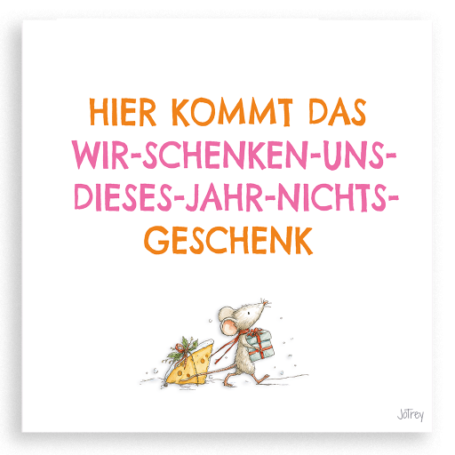 Hier kommt das Geschenk