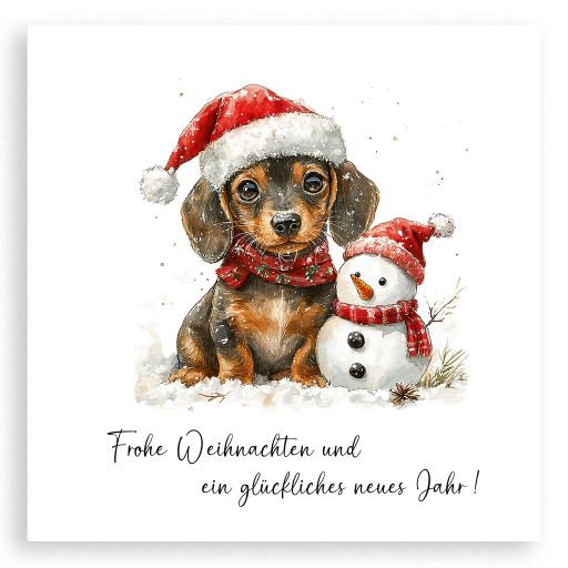 Frohe Weihnachten (mit Hund)
