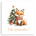 Frohe Weihnachten mit Fuchs